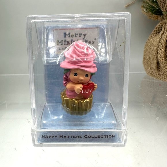 Hallmark Keepsake Merry Miniatures Happy Hatters Collection Rosie Chapeauzie - Picture 1 of 7